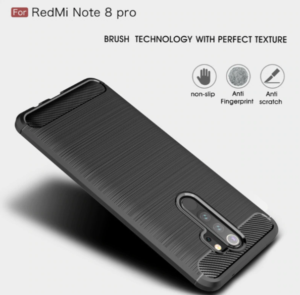 

Защитный чехол-накладка для Xiaomi Redmi Note 8 Pro, Черный