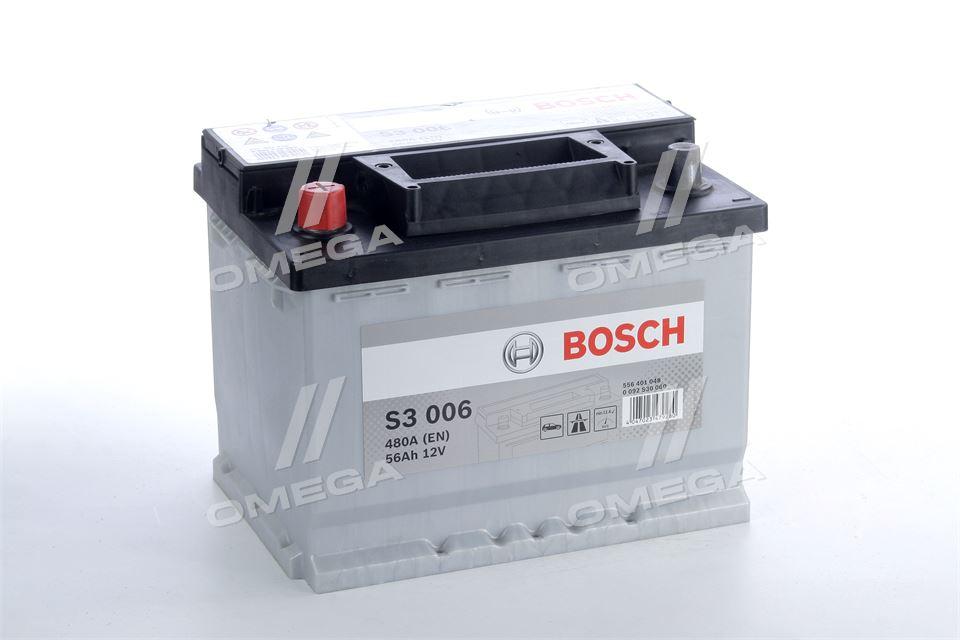 

Аккумулятор 56Ah-12v BOSCH (S3006) (242x175x190),L,EN480 ШЕВРОЛЕТ,ДЕО,ДAИХAТСУ,ФИАТ,ФСО,ХЮНДАЙ,КИA,ЛAНЧА,МАЗЕРАТИ,МОСКВИЧ,ОПЕЛЬ,ПОНТИAК,СИАТ,