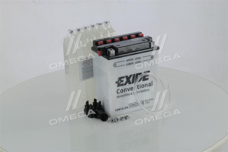 

Аккумулятор 14Ah-12v Exide (12N14-3A) (134х89х166) R, EN130 12N14-3A