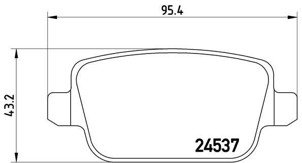 

Тормозные колодки LAND ROVER BREMBO P44016