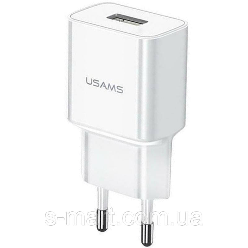 

СЗУ 1USB Usams T18 (2.1A) White (US-CC075)