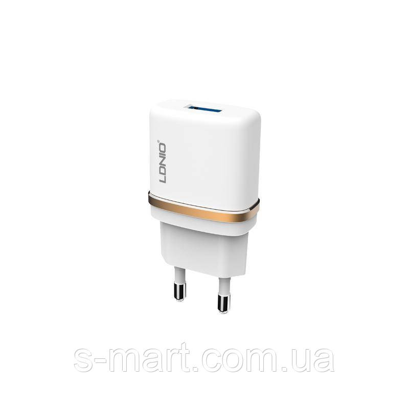 

СЗУ USB LDNIO (1A) White + USB Cable Micro USB (DL-AC50)