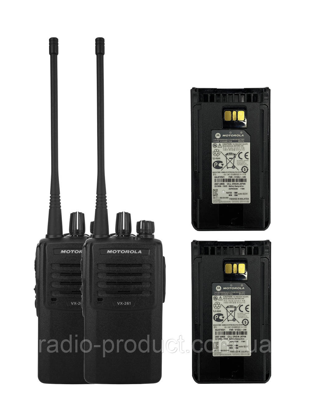 

Комплект раций Motorola VX-261-G6-5 (CE) UHF 403-470 МГц Premium