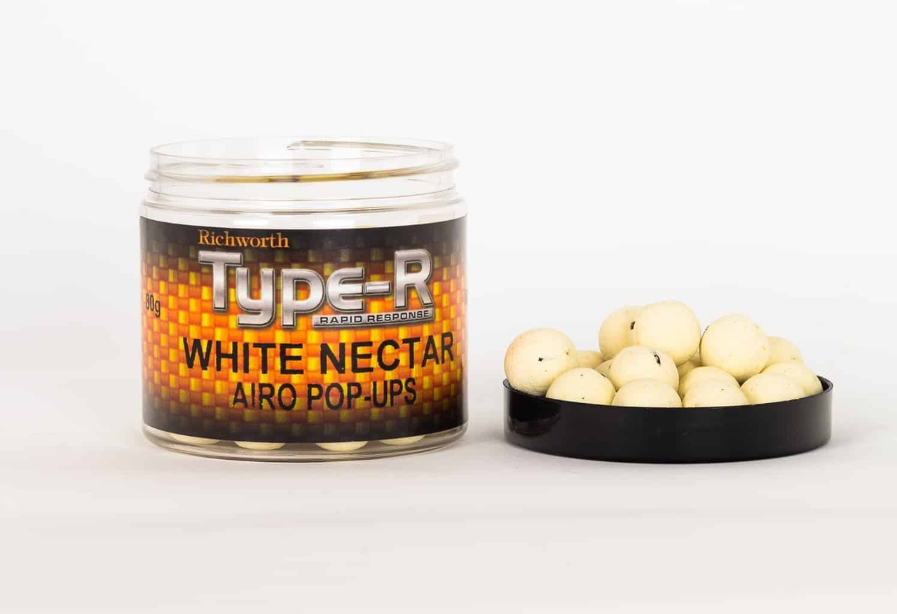 

Плавающие бойлы Richworth Type-R White Nectar Pop Ups (кокосовое молоко) 15mm 200ml