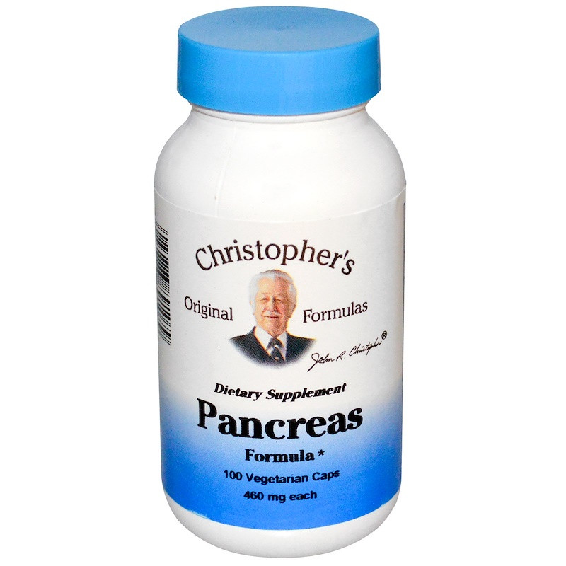 

Christopher's Original Formulas, Pancreas Formula, 460 mg, 100 Vegetarian Caps