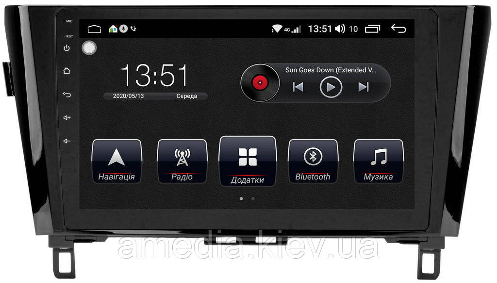 

Nissan Qashqai 2014+ штатная магнитола Dakota 1241 PremiumSound на Android 8 DSP IPS 10" RAM 4Gb ROM 64GB