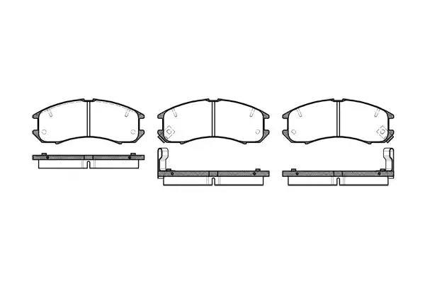 

Передние тормозные колодки MAZDA 626 GD 87-91, KOMBI GV 88- | Колодки тормозные Мазда 626