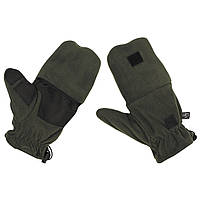 Флісові рукавички з петлями темно-зелені (олива) MFH
