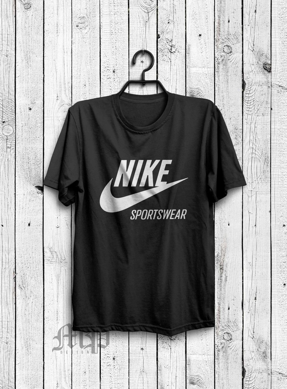 

Футболка чёрная - Nike/Найк, Удобная футболка, Спортивная футболка, Унисекс, Футболки для полных!!