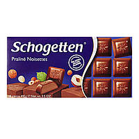 Шоколад молочний Schogetten Praline Noisettes з горіховім смаком 100 г