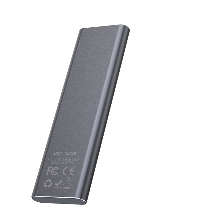 Внешний накопитель SSD Type-C HOCO UD7 128GB, серый