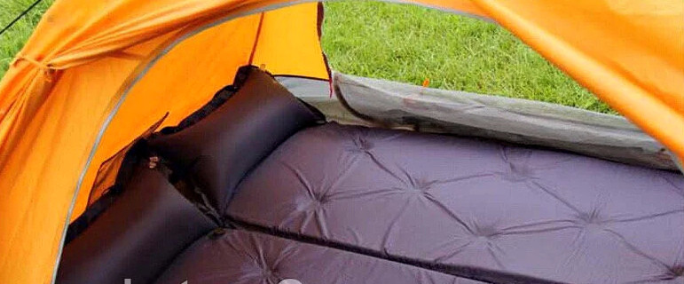 Самонадувной двухместный матрас в палатку