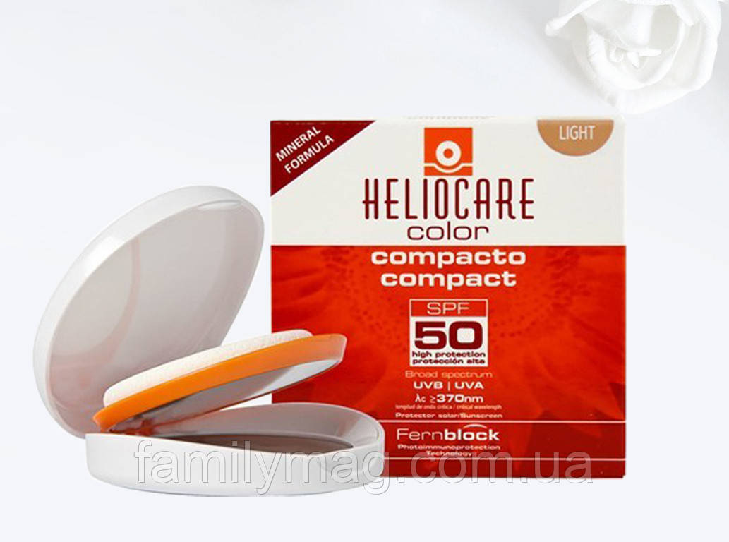 

Солнцезащитная компактная минеральная крем-пудра SPF50 (Light / Светлая) Heliocare Cantabria 10 г