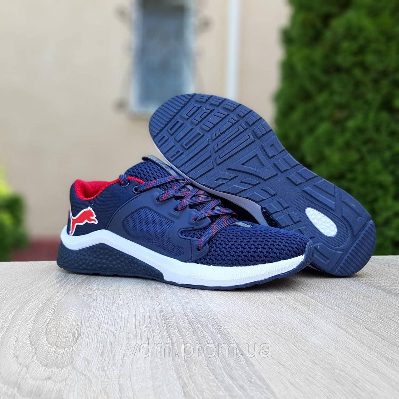 

Кроссовки мужские Puma Hybrid Racer в стиле Пума Гибрид текстиль, код OD-10184. Синие 45, Синий