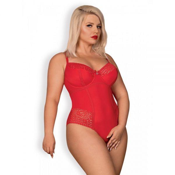 

Боди Obsessive Jolierose teddy red XXL, Красный