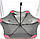 Складана парасоля механіка, бордовий, поліестр/карбон Арт.3193 RST (Китай) (Зонт жіночий, бордо, механіка, поліестер/карбон), фото 5