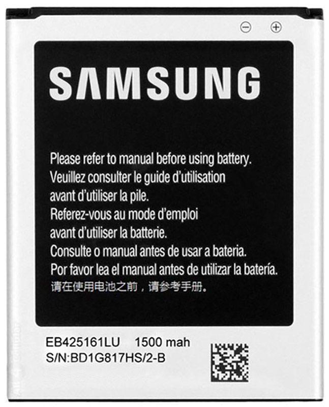 

Аккумулятор для телефона Samsung i8160 Galaxy Ace 2 / EB425161LU (1500 mAh) 12 мес. гарантии