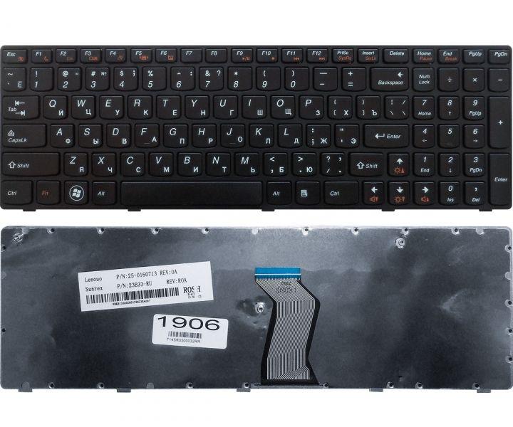 

Клавиатура для ноутбука Lenovo IdeaPad G570 Z560 Z560a Z565a RU,Frame, (25-010793) Black/Black