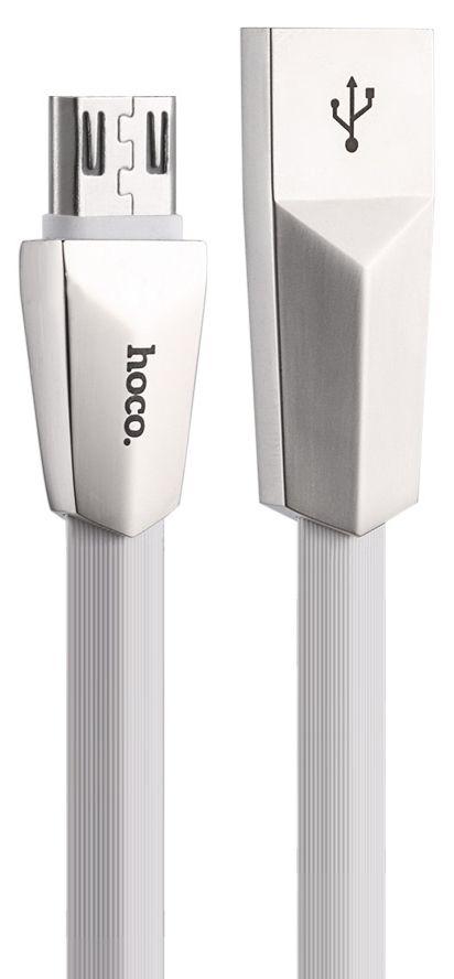 

Кабель USB Hoco X4 Zinc Alloy Micro USB Cable 1.2M White