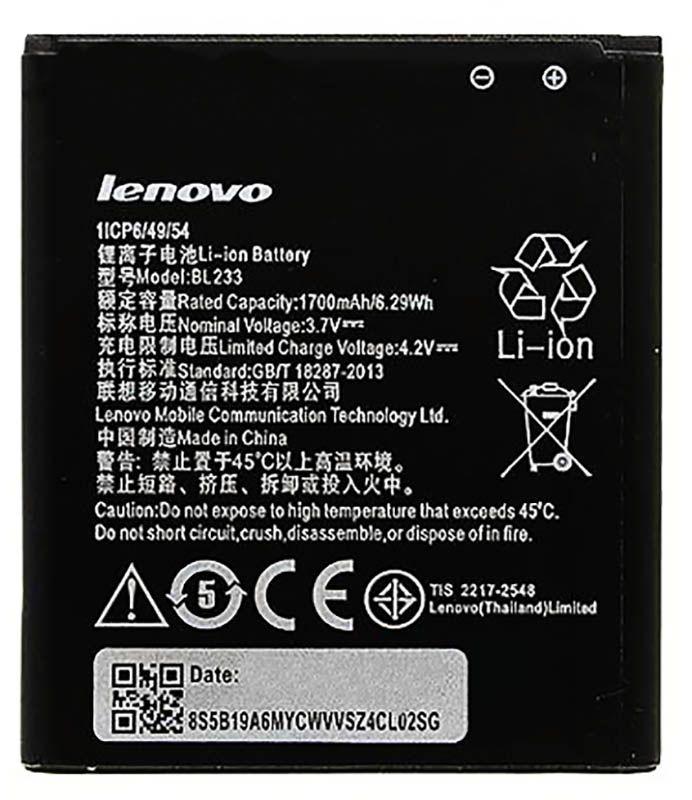 

Аккумулятор для телефона Lenovo A3600D IdeaPhone / BL233 (1700 mAh)