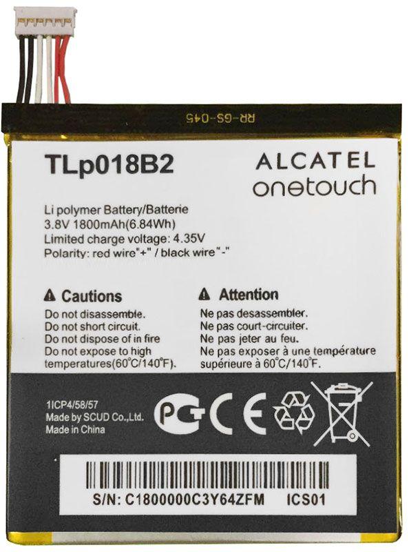 

Аккумулятор для телефона Alcatel One Touch 6030D Idol / TLp018B2 (1800 mAh) Original