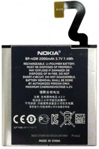 

Аккумулятор Nokia Lumia 920 / BP-4GW (2000 mAh)