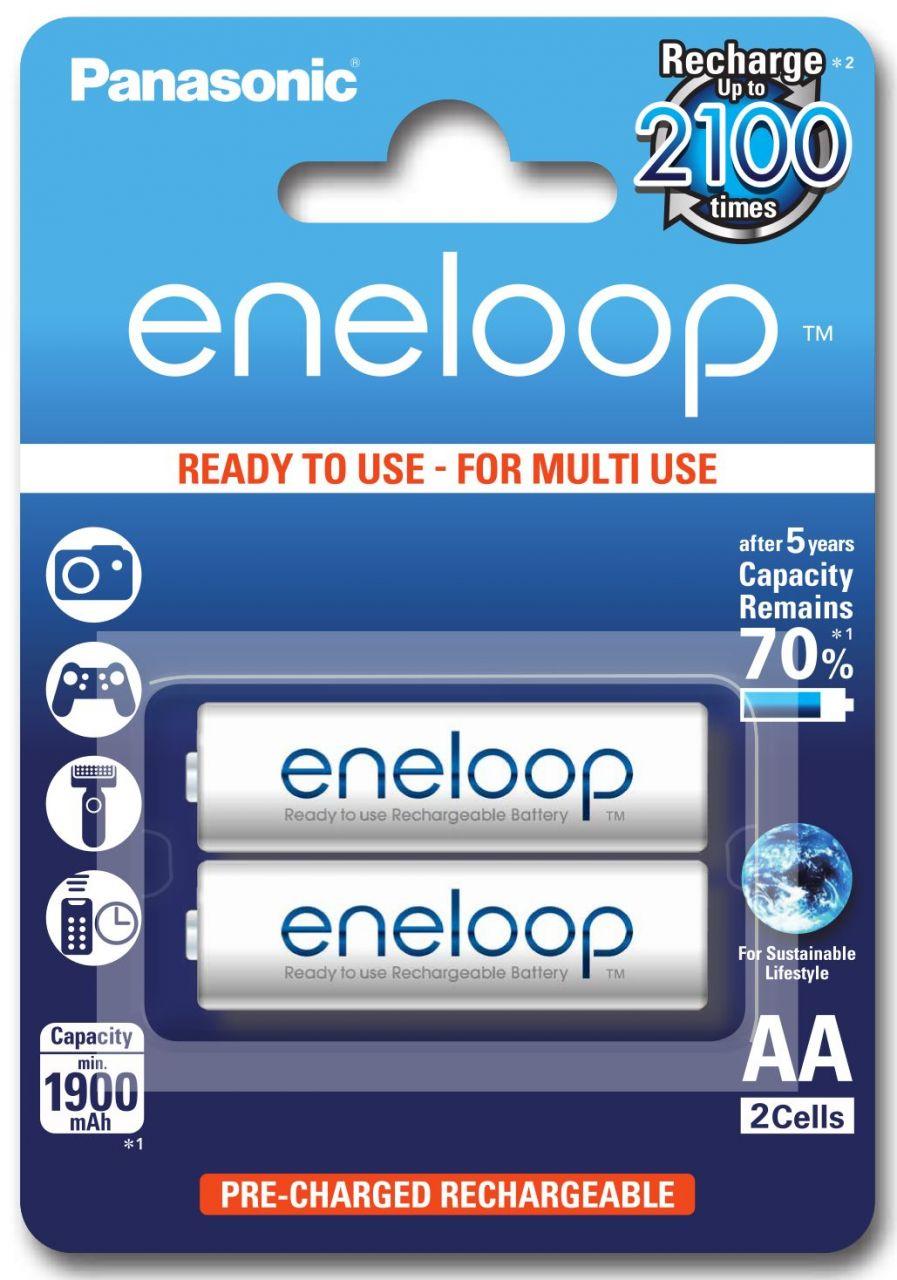 

Аккумуляторы и батарейки Panasonic AA (R6) Eneloop NiMh (1900mAh) 2шт (BK-3MCCE/2BE)