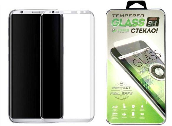 

Защитное стекло PowerPlant 3D Full Cover Samsung G950 Galaxy S8 Silver (GL601011) + Кольцо-держатель в подарок!