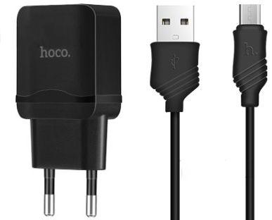 

Сетевое зарядное устройство Hoco C22A + Micro USB cable Black