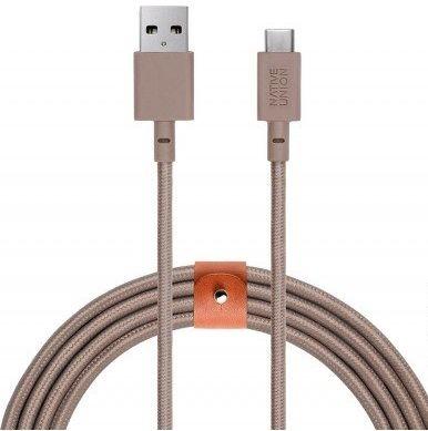 

Кабель USB Native Union Belt Cable USB-A to USB-C (3m) Taupe (BELT-KV-AC-TAU-3)