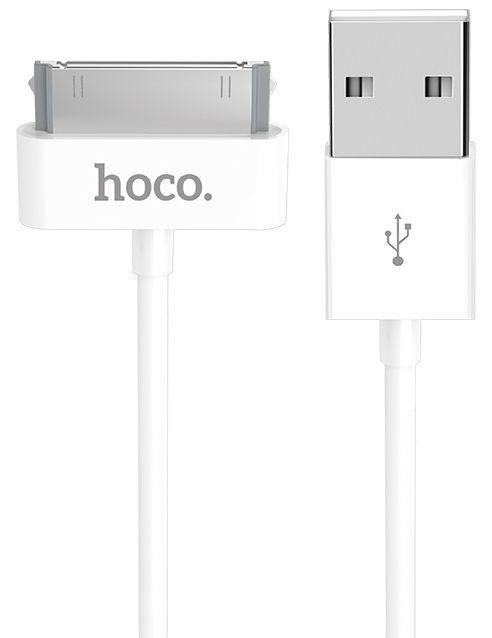 

Кабель USB Hoco X23 Skilled 30 Pin Dock Cable White