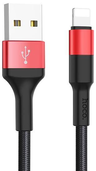 

Кабель USB Hoco X26 Xpress Lightning Cable Black / Red