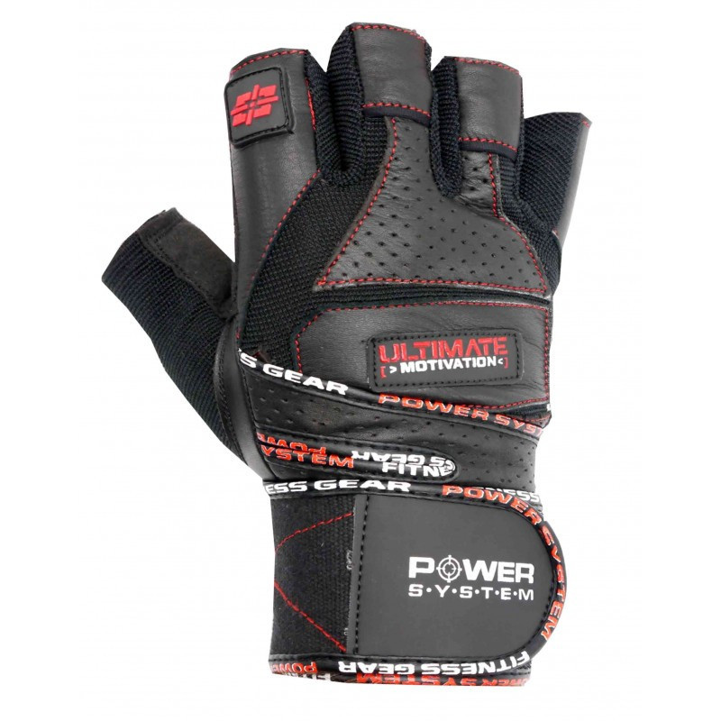 

Перчатки для тяжелой атлетики Power System Ultimate Motivation PS-2810 M Black/Red