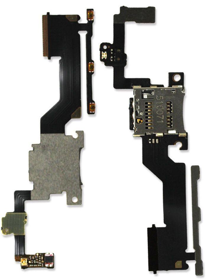 

Шлейф для телефона HTC One M9 Plus с разъемом карты памяти кнопкой включения и регулировки громкости Original