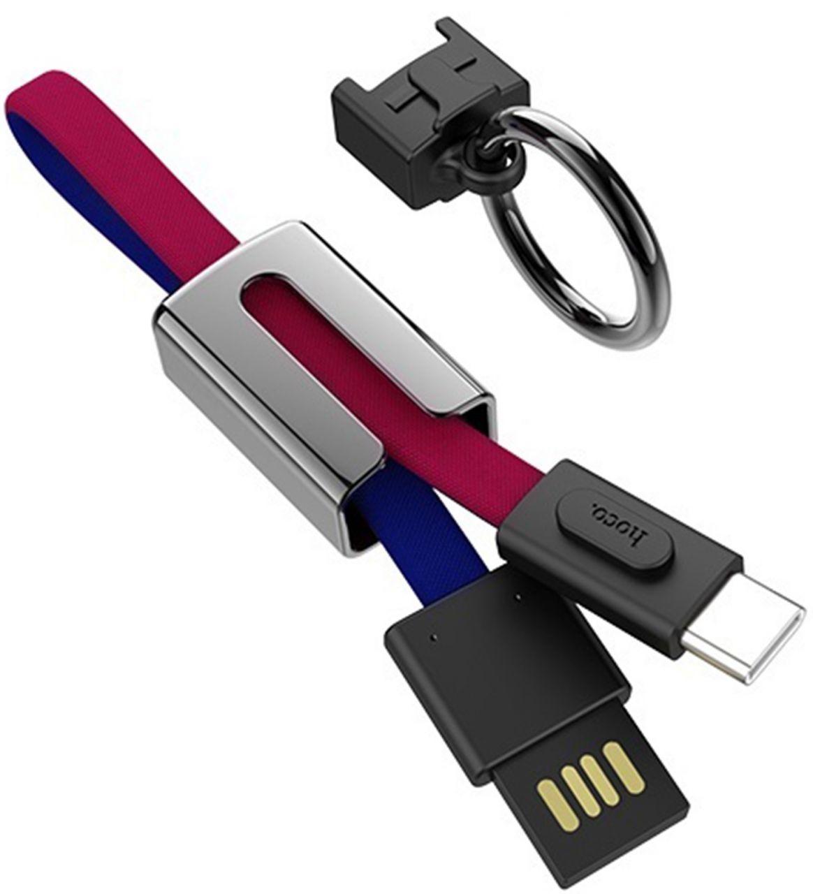 

Кабель USB Hoco U36 Mascot USB Type-C Cable Red / Blue