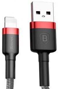 

Кабель USB Baseus Kevlar Lightning Cable 0.5m Red/Black (CALKLF-A19)