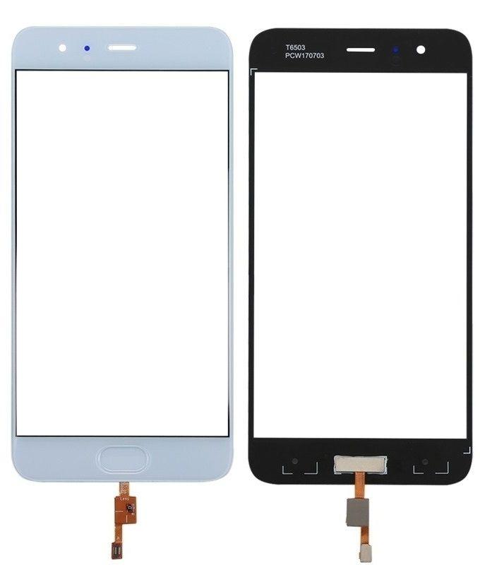 

Корпусное стекло Xiaomi Mi6 со сканером отпечатка пальца White
