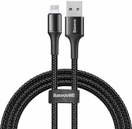 

Кабель USB Baseus Halo Data Cable Lightning 2.4A 0.5m Black (CALGH-A01)