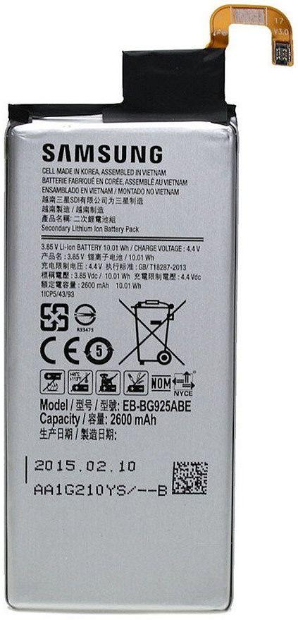 

Аккумулятор для телефона Samsung G925 Galaxy S6 Edge / EB-BG925ABE (2600 mAh)