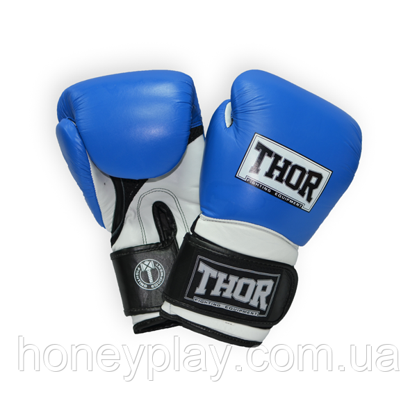 

Перчатки боксерские THOR PRO KING 12oz /PU /сине-бело-черные