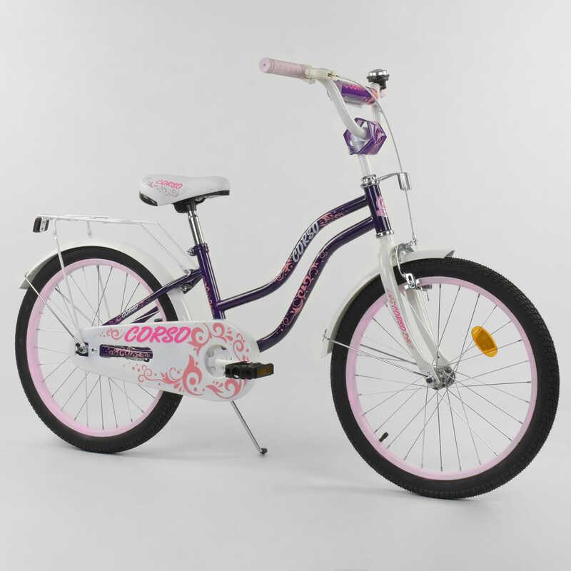 

Велосипед подростковый (детский) двухколесный 20" дюймов "CORSO" Т-09310, ФИОЛЕТОВЫЙ