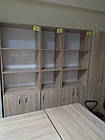 Офисный стеллаж 200*40*35 см Данко, книжный шкаф, ДСП дуб сонома, фото 5