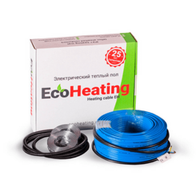 

Теплый пол в стяжку Eco Heating EH-20 600 Вт 3,0 м2 двужильный нагревательный кабель