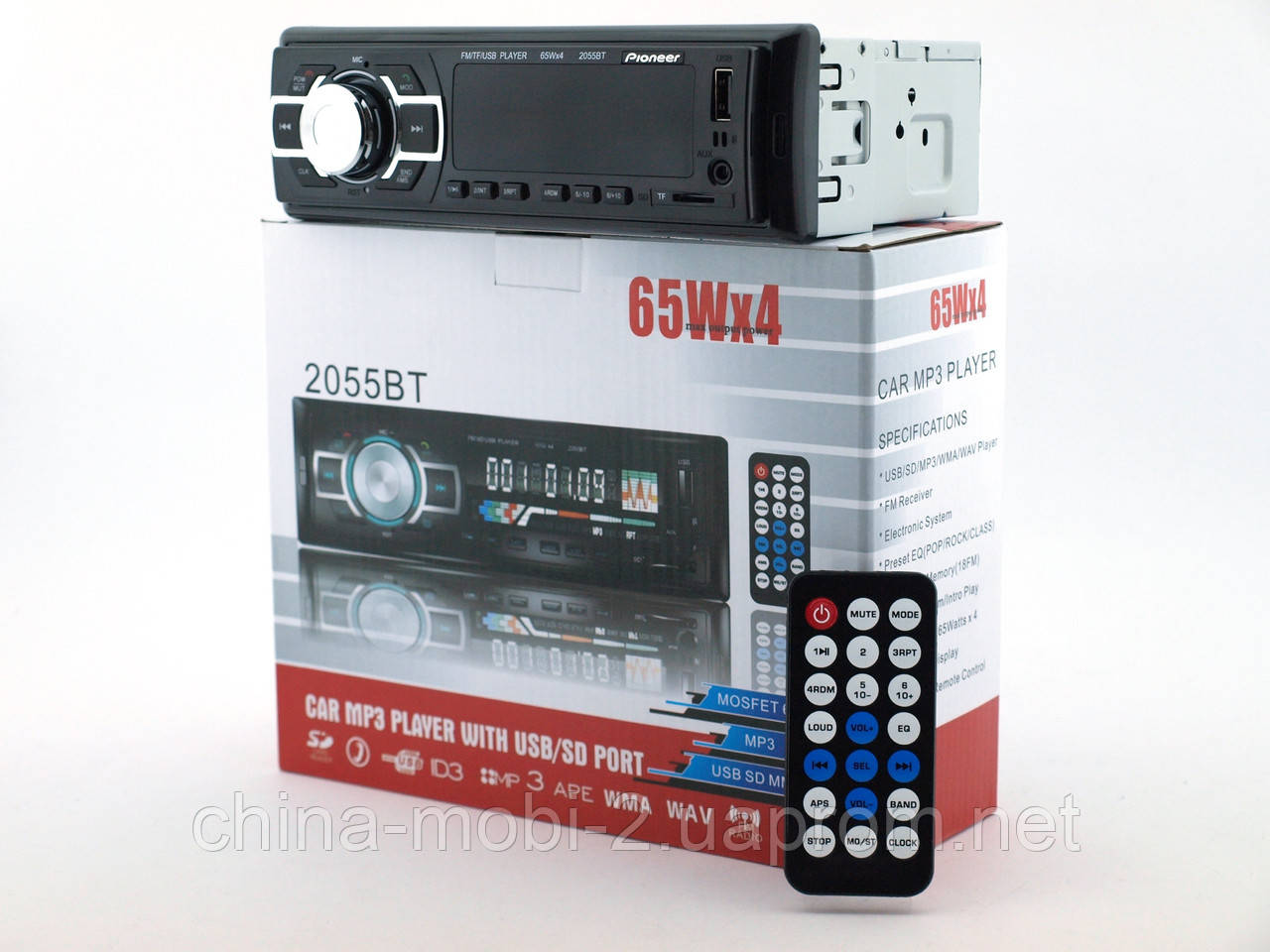 

Автомагнитола Pioneer 2055 BT ISO - MP3 Player, FM, USB, microSD, AUX