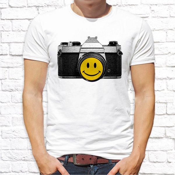 

Мужская футболка с принтом "Фотоаппарат" Push IT, Белый, Белый XXXL