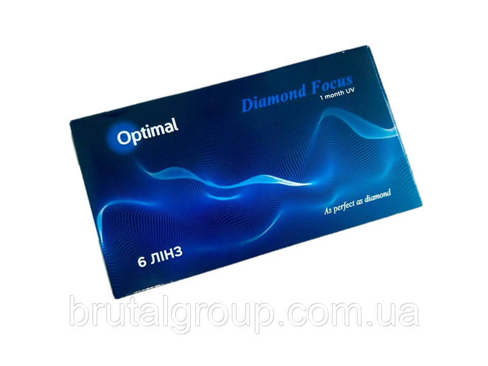 

Контактные линзы Optimal Diamond Focus 1 Monthly UV -8.5 8.6 1 упаковка