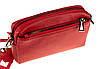 Жіноча сумка крос-боді Eminsa 40125-37-5 червона шкіряна, фото 2