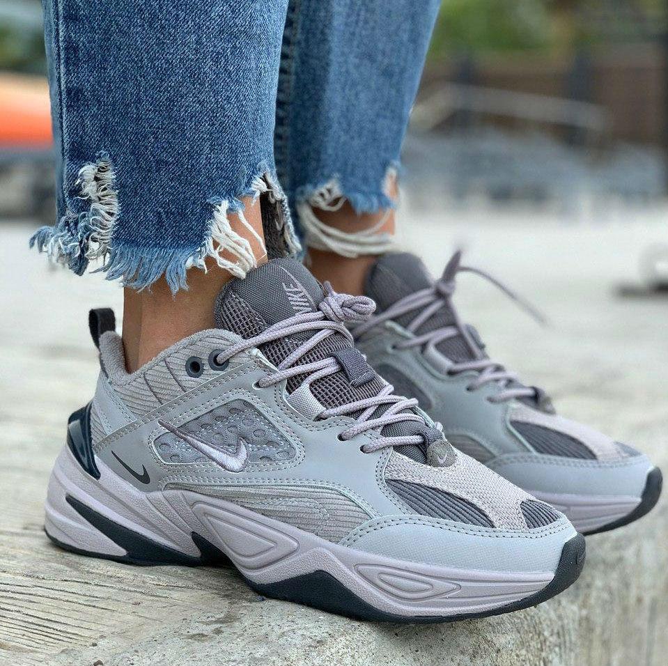 

Nike M2K Tekno Grey Silver | кроссовки женские; серые; весенние; на пене; мягкие 40eur - 25.5cm, Серый