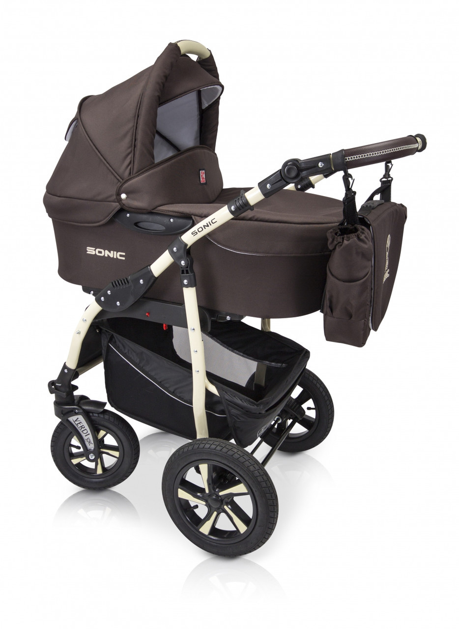 

Коляска детская универсальная 3 в 1 Verdi Sonic, коричневая (1573), Коричневый
