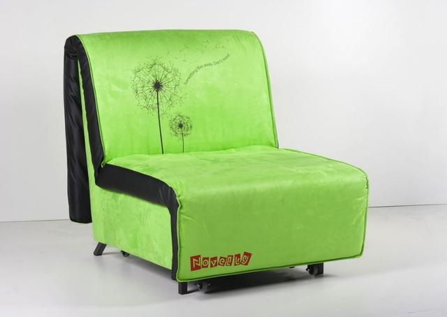 Кресло кровать Novelty 02 зеленый принт Dandelion